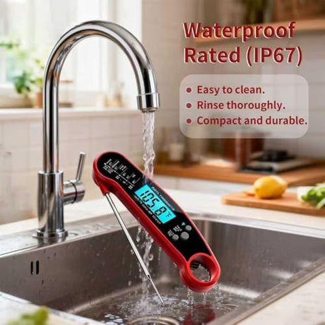 X&E Meat Thermometer Digital – Instant Read Food Thermometer for Cooking & Grilling – Professional Kitchen for Men, Dad & Mom X&E
