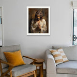 TAOPAOLAB Religious Art Paint by Numbers Kit for Adults - DIY Jesus Praying Painting on Canvas 16x20 Inches, Acrylic Paint Set, Suitable for Beginners, Inspirational Art for Home Decoration or Gifts. TAOPAOLAB