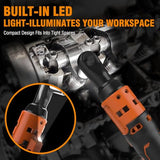 Protmex 3/8'' Cordless Ratchet Wrench, 60FT-LBS (80N.m) Electric Ratchet with 21V 2 X 2.0Ah Battery, 400 RPM Chargeable Power Ratchet Driver Set with 8 Sockets,1/4 Adaptor, 3" Extension Bar Protmex