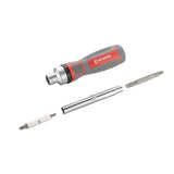 INTERTOOL 19-in-1 Ratcheting Screwdriver Set, Multi-Bit, High Strength Chrome Vanadium Steel, 8 Double-Ended Bits VT08-3376 INTERTOOL