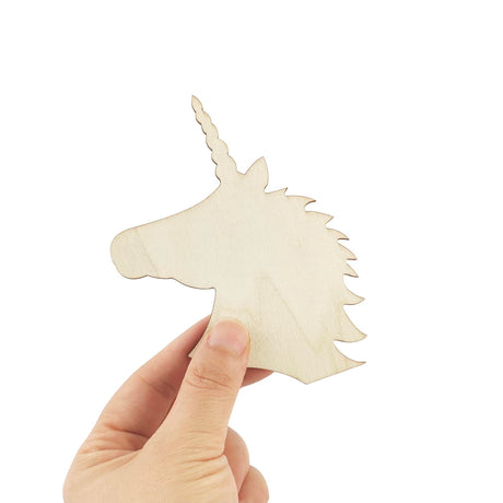 30 Pack 4 Inch Wood Unicorn Crafts Unfinished Wood Unicorn Cutouts Wooden Unicorn Hanging Ornaments DIY Unicorn Craft Gift Tags for Home Party Decoration Craft Project Xonzmmk