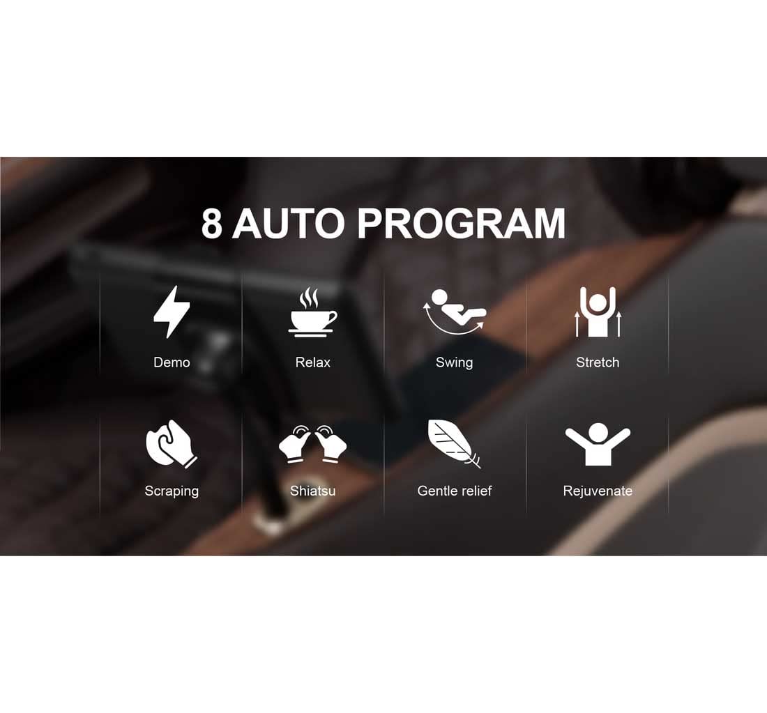 Titan AmaMedic Hilux | 4D MassageChair | Heated Back Roller Massage | SL-Track | Specialized 18 Airbags| Automatic Extendable Footrest up to 7.1”" (Black) Titan