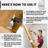 OAIEGSD 32 OZ Pure Tung Oil for Wood Finishing with Wood Brush, Waterproof Wood Sealer Indoor and Outdoor, 100% Pure Natural Tung Oil for Unfinished OAIEGSD