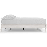 Signature Design by Ashley Shawburn Modern Farmhouse Platform Bed, Queen, Whitewash Signature Design by Ashley