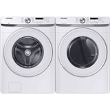 Samsung WF45T6000WPR White Front Load Laundry Package SAMSUNG