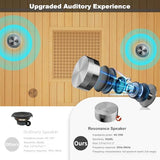 MEISSALIVVE Infrared Sauna, Full-Spectrum Infrared Outdoor Saunas for Home - Dry Heat Sauna, Wooden Sauna Room with Beauty Lamp (Outdoor Sauna 2 Person) MEISSALIVVE