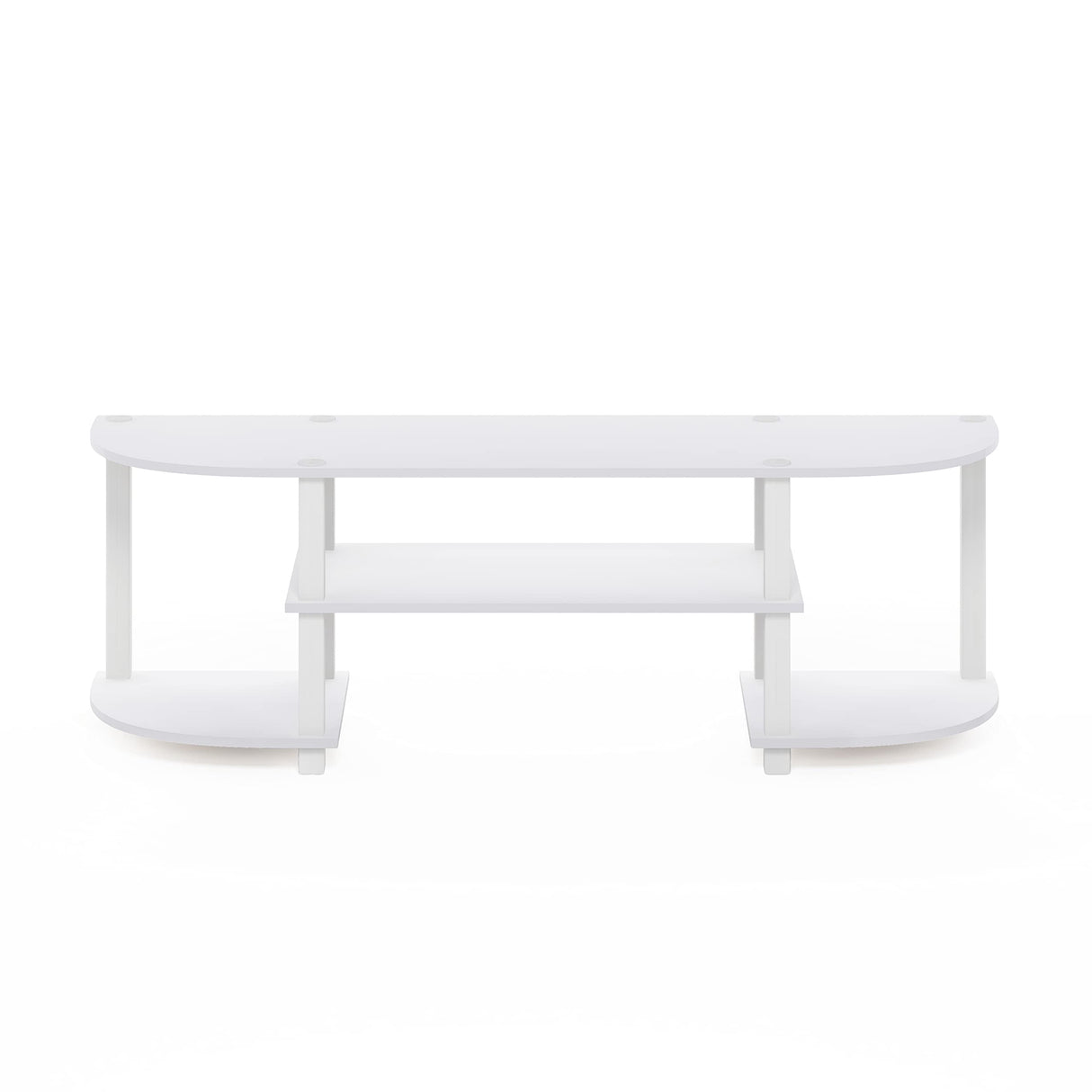 Furinno Turn-S-Tube Wide TV Entertainment Center, White Furinno