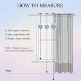 MIULEE 2 Panels Solid Color White Sheer Window Curtains Elegant Window Voile Panels/Drapes/Treatment for Bedroom Living Room (54X108 Inches White) MIULEE