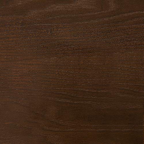 Walker Edison Walnut Solid Wood Twin over Twin Bunk Bed with Integrated Ladder and Guardrails Walker Edison