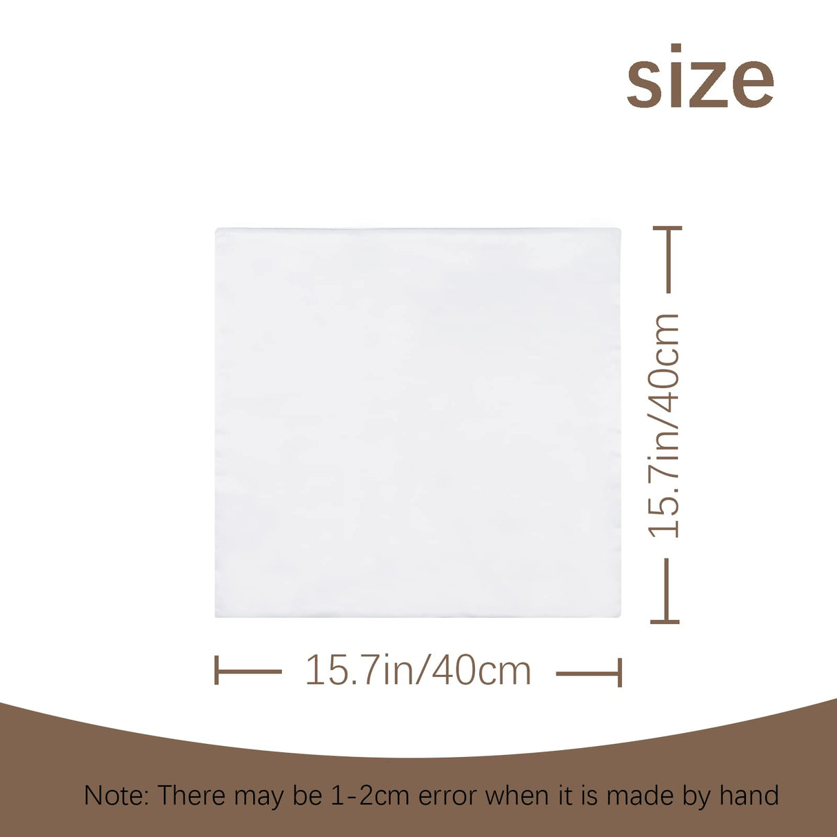 10 Pack 16"x 16" Sublimation Blanks Pillow Cases Bulk,White Cushion Covers Pillow Covers Heat Transfer DIY Custom Picture Pillow Covers,Polyester Pillow Cases for Sublimation ORJ