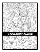 Fantasy Collection: An Adult Coloring Book with 100+ Incredible Coloring Pages of Mermaids, Fairies, Vampires, Dragons, and More! WoodArtSupply
