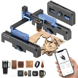 Artilume T1-P Laser Engraver 7000mW, APP Control, Foldable Design with Height Extension and Protective Enclosure, Portable Laser Cutter and Engraver Machine, 200x150mm Large Engraving Area Artilume