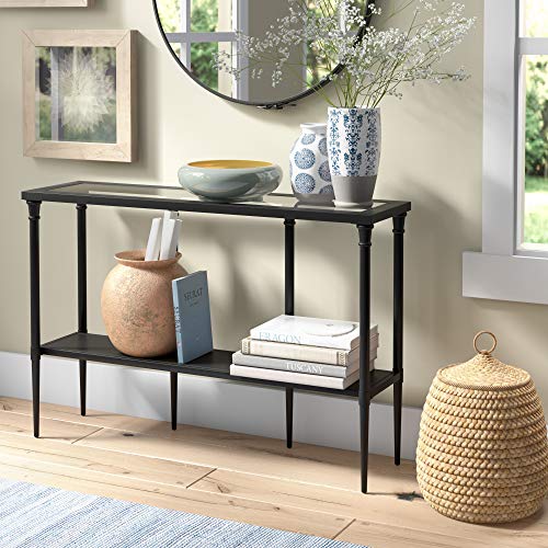 Dafna 45'' Wide Rectangular Console Table in Blackened Bronze Henn&Hart