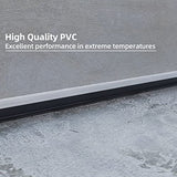 Ginchain Garage Door Seals Bottom Rubber Weather Stripping Kit with 5/16" T-Ends Seal Strip Replacement, Universal U+O Ring Weatherproof Threshold Buffering Sealing Rubber(16Ft) Ginchain