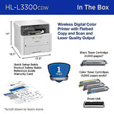 Brother HL-L3300CDW Wireless Digital Color Multi-Function Printer with Laser Quality Output, Copy & Scan, Duplex, Mobile | Includes 4 Month Refresh Subscription Trial ¹ Amazon Dash Replenishment Ready Brother