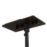 TigerDad Mobile Adjustable Height Laptop Stand PC Computer Portable Notebook Swivel Laptop Desk Rolling Table Desk Cart Tiltable with Wheels Casters& Mouse Pad Table (Dekuwood) TigerDad