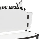 Ipetboom Office Practice White Embryo DIY Crafts Sublimation Blank Chair Decor Table Ornament DIY Chair Craft Sublimation Photo Bench Sublimation Decoration Wooden Doll House Dining Table Ipetboom