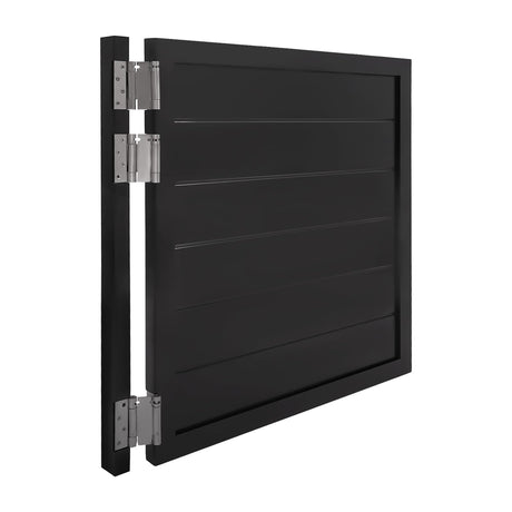 Cafe Door Swinging Door Wood Saloon Door Half Door for Kitchen Partition Doorways Bar, Single Wood Cafe Door Swinging Doors for Interior Entrance Partition Includes Hinges (Black, 35.4x35.4in) Pinelicorn