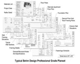 Behm Design 2 Car Garage Plans with Loft - 1224-1 - 24' x 34' - Complete Professional Grade Building Plans