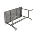 Global Industrial Fixed Height Workbench C-Channel Flared Leg, Steel Square Edge, 48" W x 30" D x 34" H, Gray Global Industrial