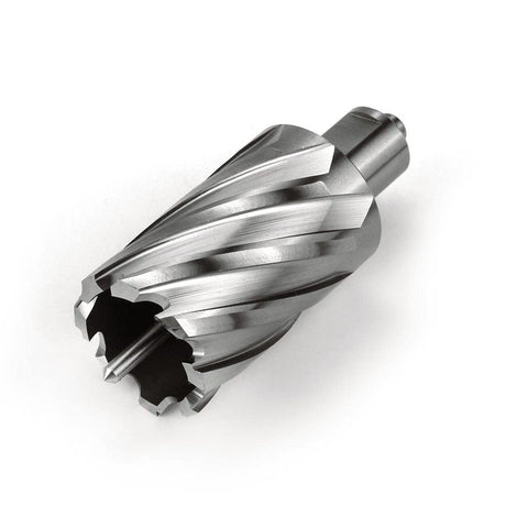 OSCARBIDE Annular Cutter 1-1/2 inch Cutting Diameter 2 inch Depth of Cut,3/4 inch Weldon Shank 2 Flat Mag Drill Bit with Pilot Pin for Magnetic Drill Press,1 Piece OSCARBIDE