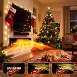 Eueiriup 50" Smart WiFi Electric Fireplace Narrow Bezel in Wall Recessed & Wall Mounted Fireplace Heater with App, Remote Control, Log Flame Option, 750/1500W for Indoor Used Heater Eueiriup