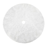 Konsait Plush Christmas Tree Skirt - Round Snow White Xmas Tree Mat Base Cover for Holiday Home Decorations,31Inch/78CM Konsait