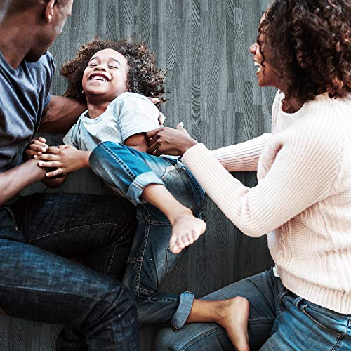 Forest Floor 5/8 Inch Thick Printed Foam Tiles, Premium Wood Grain Interlocking Foam Floor Mats, Anti-Fatigue Flooring, Slate, 100 Sq Ft We Sell Mats