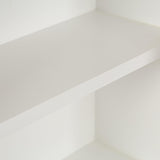 Kate and Laurel Arcott Modern Arch Wall Cabinet, 21 x 8 x 30, Natural Wood and White, Transitional Arched Cabinet for Use as Over-The-Toilet Storage or Living Room Storage Cabinet Kate and Laurel