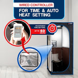 TopMaster Compact Infrared Home Easy Sit-in Design, Spa Size, Detox Therapy, Foldable Chair, Energy Efficient, Zippers for Reading, 1300W Power, Max 140°F Sauna, Black TopMaster