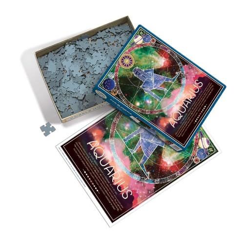 Cobble Hill 500 Piece Zodiac Puzzle - Aquarius - Sample Poster Included Cobble Hill Puzzle Company Ltd.