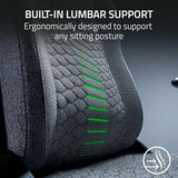 Razer Iskur V2 X Ergonomic Gaming Chair: Built-in Lumbar Support - Widened Seat - High Density Foam Cushions - Adjustable 152 Degree Recline - 2D Armrests - Plush Fabric Finish - Light Gray Edition Razer
