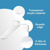 Alitamei Acrylic Floating Shoe Rack (Set of 6) Wall Mount Display Shoe Rack Transparent Storage Rack for Home Use Sneaker Display Rack with Screws and Anchors Alitamei