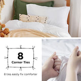 Bedsure Duvet Cover Twin/Twin XL Size - 2 Pieces Prewashed Cotton-Like Polyester Extra Soft Bedding Set, Includes 1 Twin Duvet Cover 68''x90'' with Zipper Closure & 1 Pillow Sham, White, No Comforter Bedsure