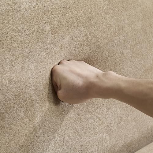 Christopher Knight Home Ahri 83'' Wood Frame Lounge Sofa Couch with Wave Design, Soft Seating 3-Seater Sofa with Armrests, Comfy Velvet Upholstered Home Sofa for Living Room and Office, Camel Christopher Knight Home