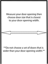 Swinging Cafe Doors Louvered Door Swing - Premade Interior Door with 1-1/8" Thick Solid Pine Wood, Pre-Sanded Wooden Saloon Doors, Stylish Western Swinging Doors, Brass Hardware (36" x 42") Swinging Cafe Doors