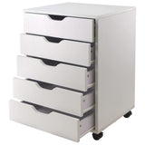 Winsome 10519 Halifax 5-Drawer Composite Wood Cabinet, White Winsome