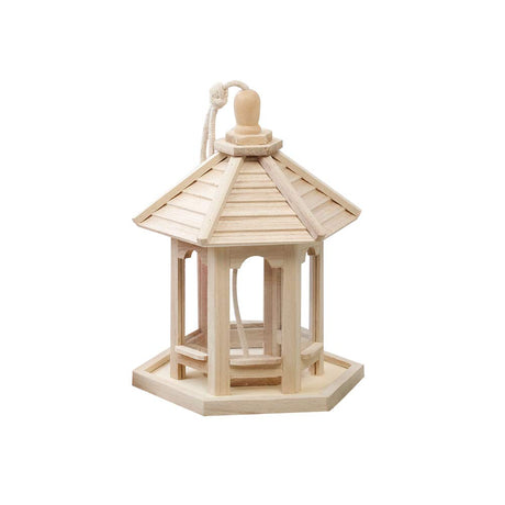 Bird Feeder,Gazebo Bird Feeder Bird House Wooden Bird House for Outside Indoors Hanging (Assorted Color) Pssopp