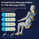 Mazzup Full Body Zero Gravity Shiatsu Massage Chair with Fully Assembled, LCD Screen, Shortcut Keys, USB Charging Port, Heat, for Loved Ones, Parents, Black Mazzup