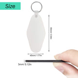EFFIET 16pcs Motel Hotel Shape Sublimation Blank Keychains MDF Board Round Rhombus Vintage Ornaments Heat Transfer Keychains DIY Double-Sided Valentines Day Blank Ornaments EFFIET