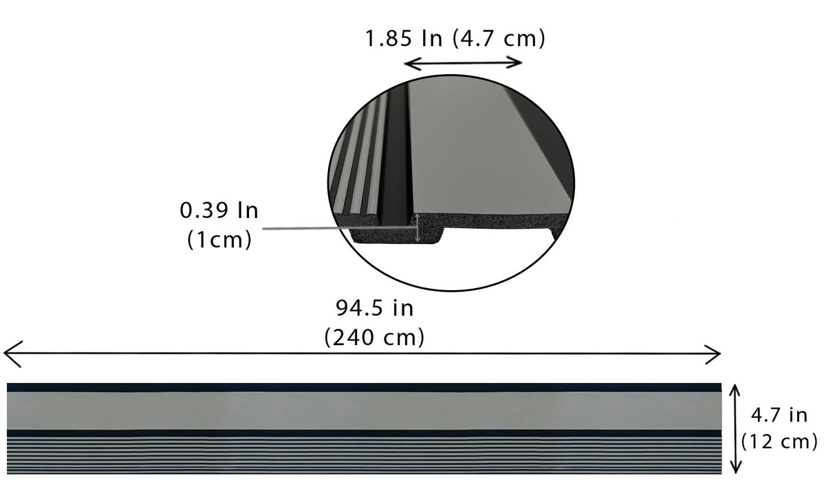 Concord 3D Wall Panels | Faux Wood Slats - Dove Gray | Waterproof Slat Panel | 94.5” x 4.7” Each | 18.5 sqft. | Shiplap Wall Panels for Interior Decor CO405 (Pack of 6) CONCORD WALLCOVERINGS ™