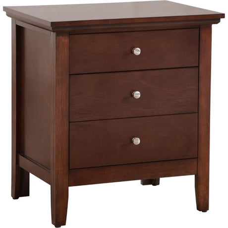 Glory Furniture Hammond 3 Drawer Nightstand in Cappuccino Glory Furniture