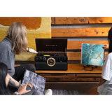 Victrola Empire Mid-Century 6-in-1 Turntable with 3 Speed Record Player, Bluetooth Connectivity, Radio, Cassette and CD Player (Espresso) Victrola