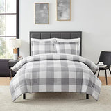 Twin Comforter Set with Sheets - 5-Piece Bedding Collection - 1 Comforter, 1 Fitted Sheet, 1 Flat, 2 Pillowcases - Deep Pocket - Soft & Premium Quality - Ideal for All Seasons, Checkered Box Sweet Home Collection