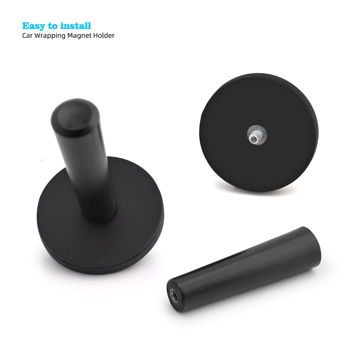 EHDIS Vinyl Wrap Magnets for Cars Wrap Black Magnet Holder Window Tint Tool for Sign Vinyl, Car Wrapping & Crafts Sign Making Car Wrap Magnets-Pack of 4 EHDIS