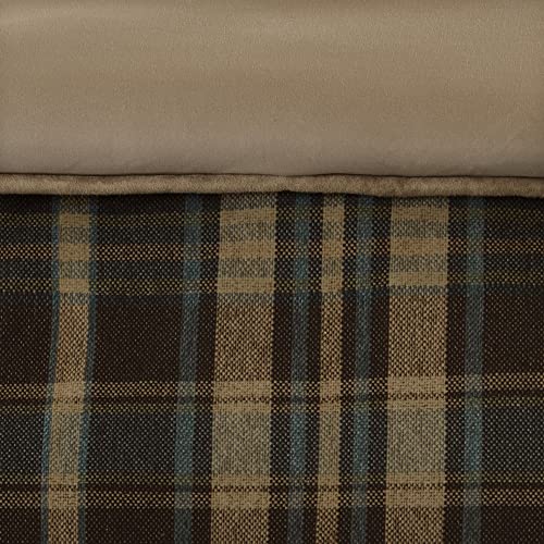 Woolrich Rustic Lodge Cabin Comforter Set - All Season Down Alternative Warm Bedding Layer and Matching Shams, Oversized King, Hadley Plaid, Multi Woolrich John Rich & Bros.