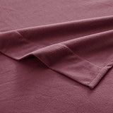Flannel Sheets Warm and Cozy Deep Pocket Breathable All Season Bedding Set with Fitted, Flat and Pillowcases, King, Burgundy Red Sweet Home Collection