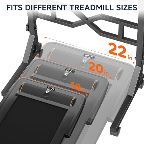 Oransail Small Standing Desk with Wheels, 29.5-45.3 Inch Adjustable Height, Portable Treadmill Desk, Rolling Computer Table for Walking Pad with a Cup Holder and a Hook Oransail