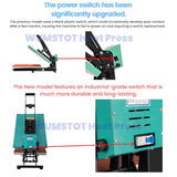 Heat Press Machine for T-Shirts: 2025 Upgraded 16x24 Auto Open Heat Press Slide-Out,Heated Surface with Teflon Non-Stick Coating,110V, 2000W, for DTF on Tshirts, Bags, Cushion(Not for Sublimation) WUMSTOT