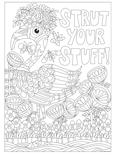 Creative Haven Fanciful Birds Coloring Book (Adult Coloring Books: Animals) Dover Publications